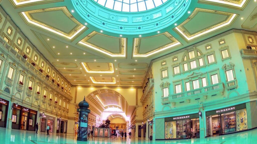 The Venetian-inspired Villaggio Mall is one of the best malls in the country