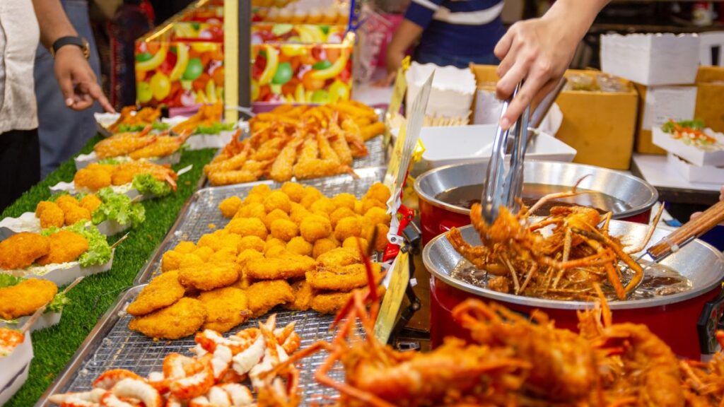 When you travel to Thailand, not just the main cities, be prepared for amazing food
