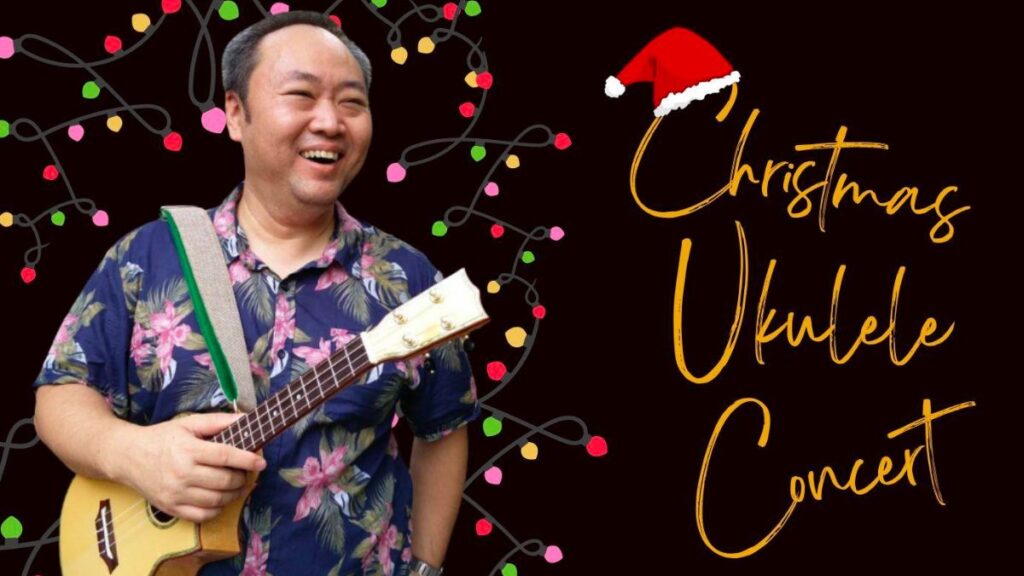 Who doesn't love some ukele music for a fun time, a different option when wondering what to do for Christmas in Singapore