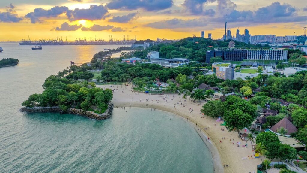 When you travel to Singapore in 2023, you should visit Sentosa for a beach experience