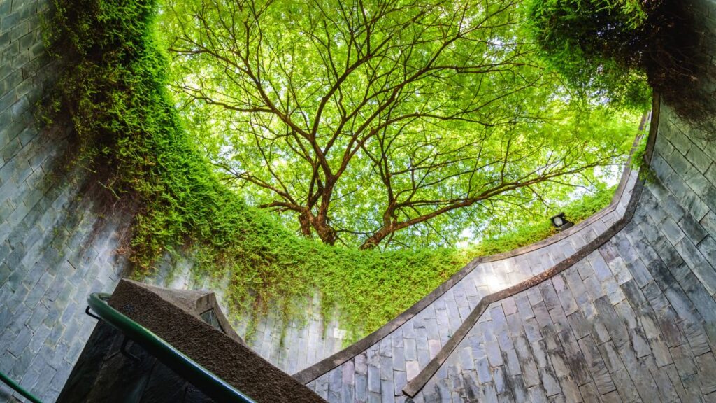 instagrammable places in Singapore - Fort Canning stair case