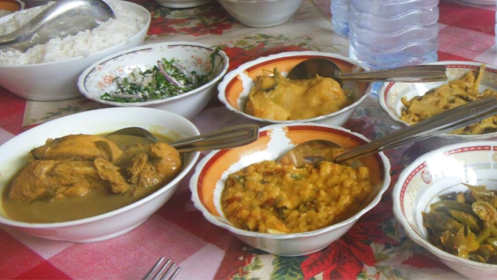 Sri Lankan food is synonmous with rice and curry