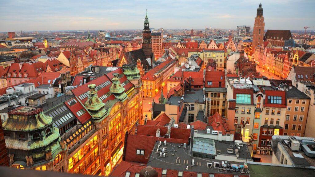 Wroclaw offers vibrant city life and is one of the nicest places to visit in Poland