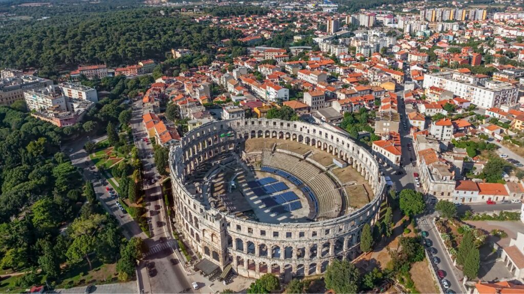 For the best places to visit in Croatia, see the Roman ruins in Pula