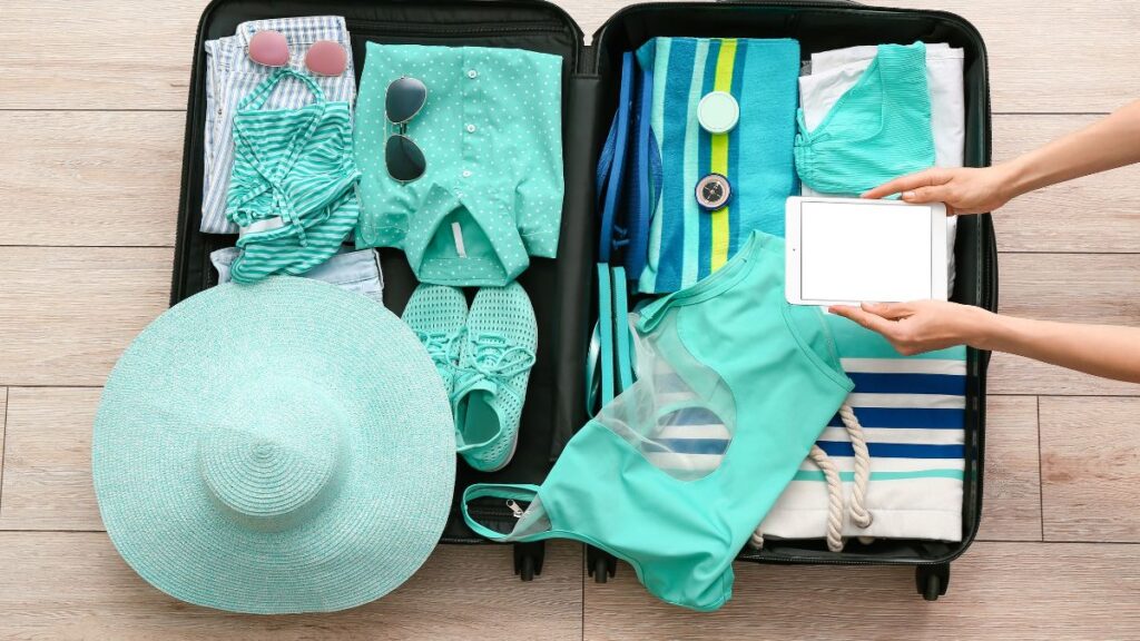 Pack by outfit, not by item, so each member of the family has their own bundle. This makes packing for a family trip easier