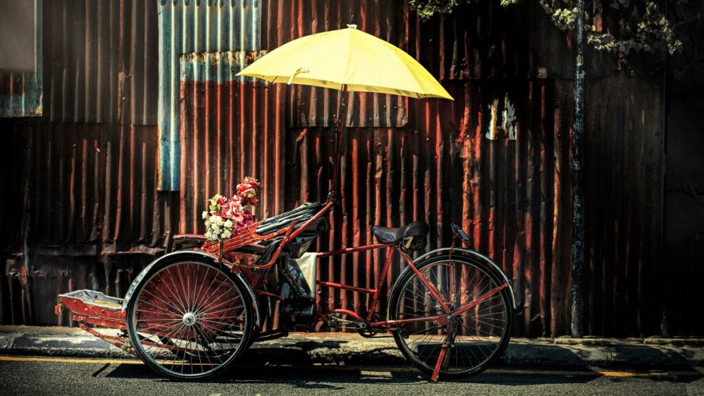 Trishaws in George Town are a fun way to get around