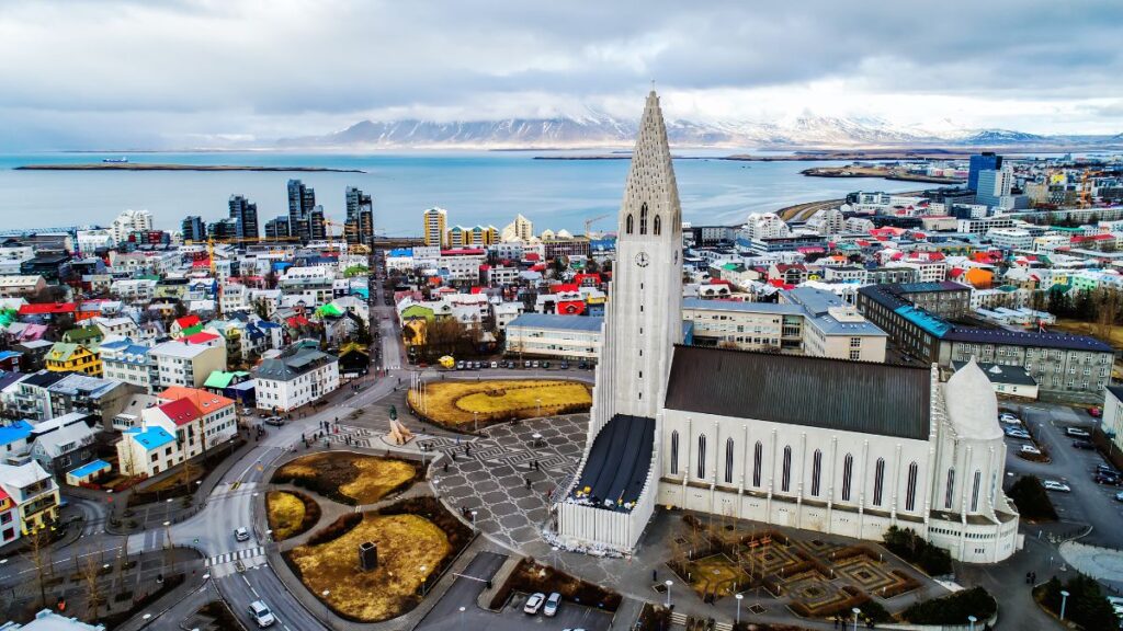 Visit Reykjavik to experience one of the more unique Scandinavian Christmas holiday destinations