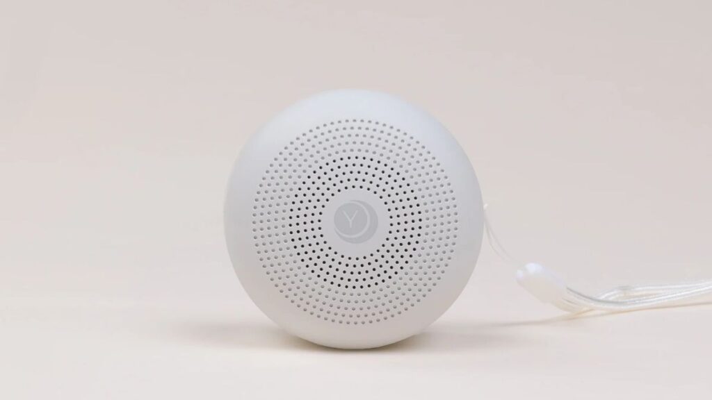 Yogasleep Travel Mini Sound Machine comes with a night light for those who need a bit of help sleeping when they travel