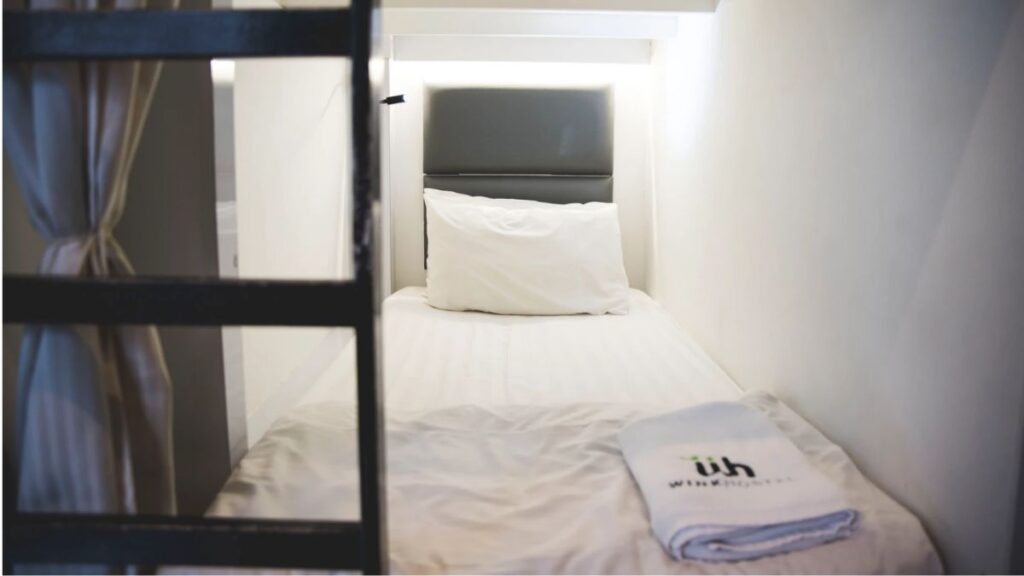 The capsule hotel is a popular choice for many budget travellers