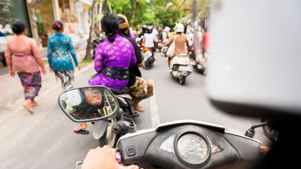 The motorbike tourist scam is commonplace in places like Bali