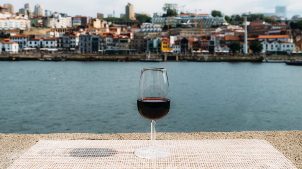 Having amazing port by the Duoro river is awesome