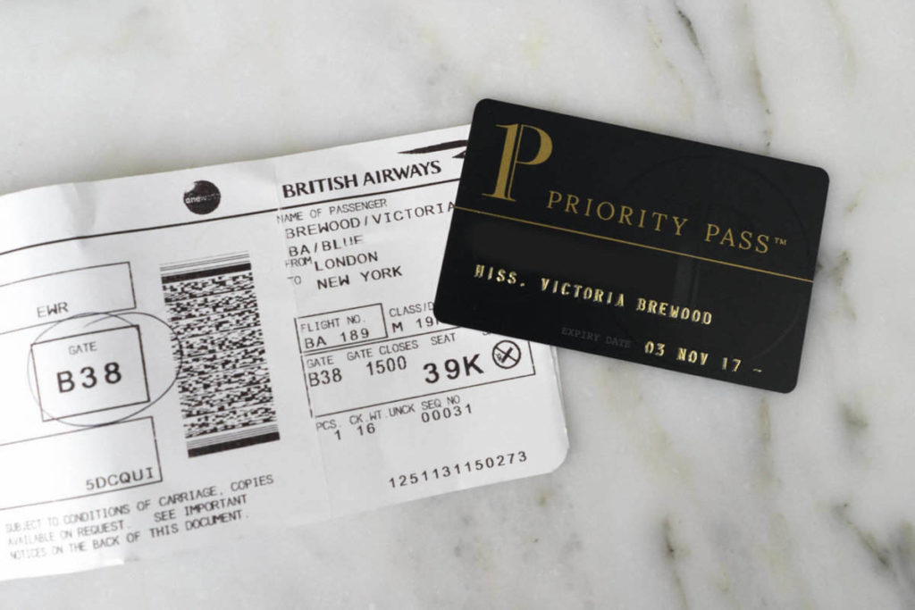 Airport lounge single-day access pass