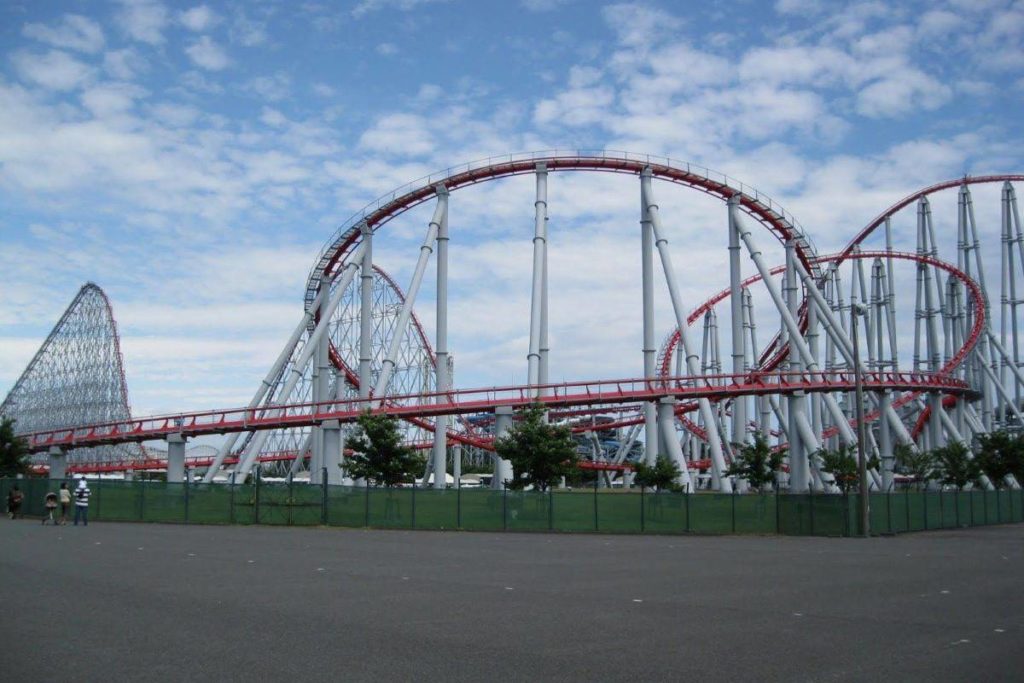 Longest roller coaster in the world, Steel Dragon 2000, Nagashima Spa Land, Japan