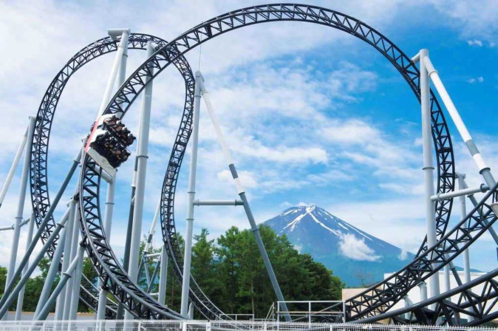 The steepest roller coaster in the world, Takabisha, Fuli-Q Highland, Japan
