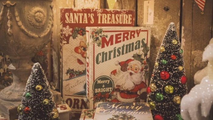 Places to go for Christmas vacations, decorations displayed on a window