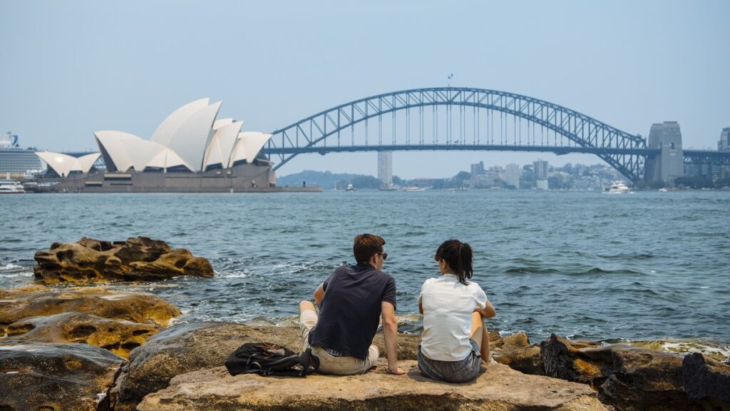 Amazing view of Sydney Harbour from Mrs Macquarie’s Chair