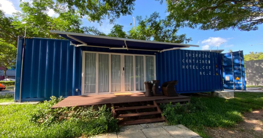 The Shipping Container hotel is easily accessible around Ayer Rajah in Singapore