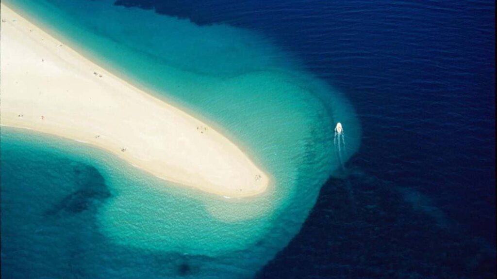 Most beautiful beach in the world, Golden Horn Beach, Brac, Croatia