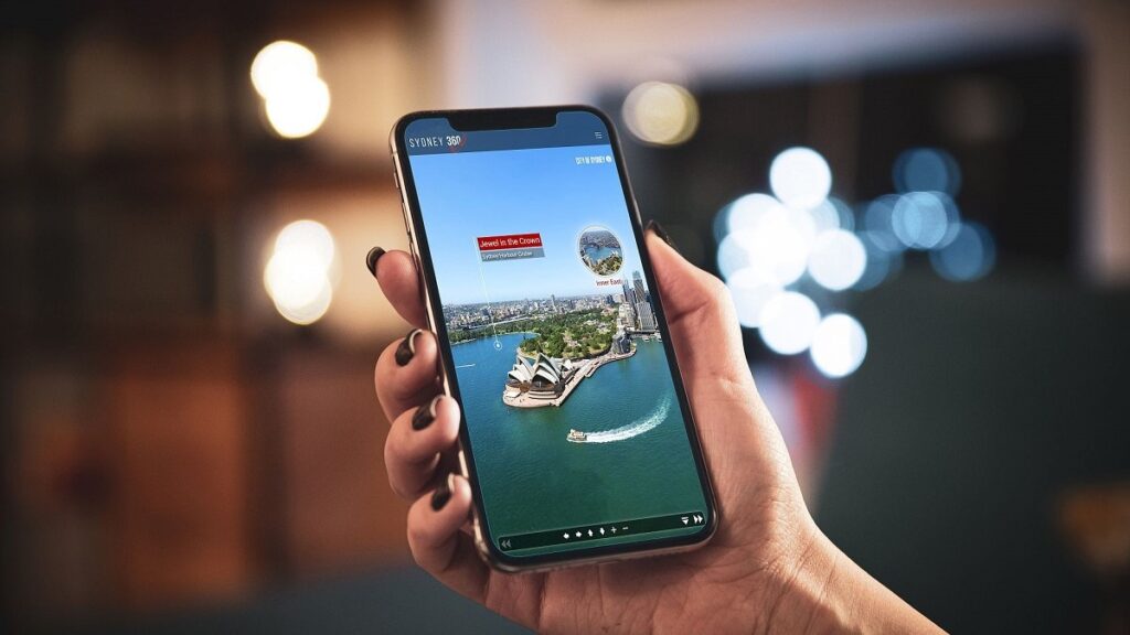 Users can use any device including their mobile phone to get the full experience of Sydney360