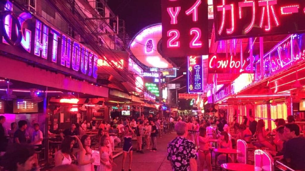 Thailand nightlife, Go-go bars in Sow Cowboy, Bangkok