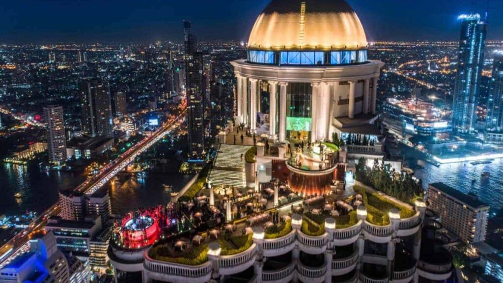 Thailand nighlife, Lebua rooftop bar