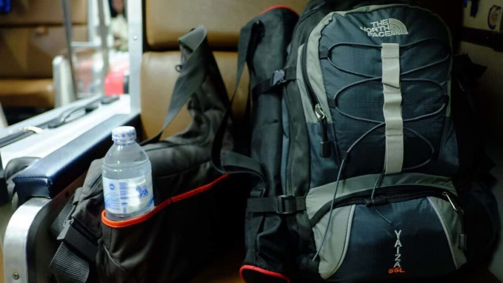 Thailand packing list, backpack and baggage