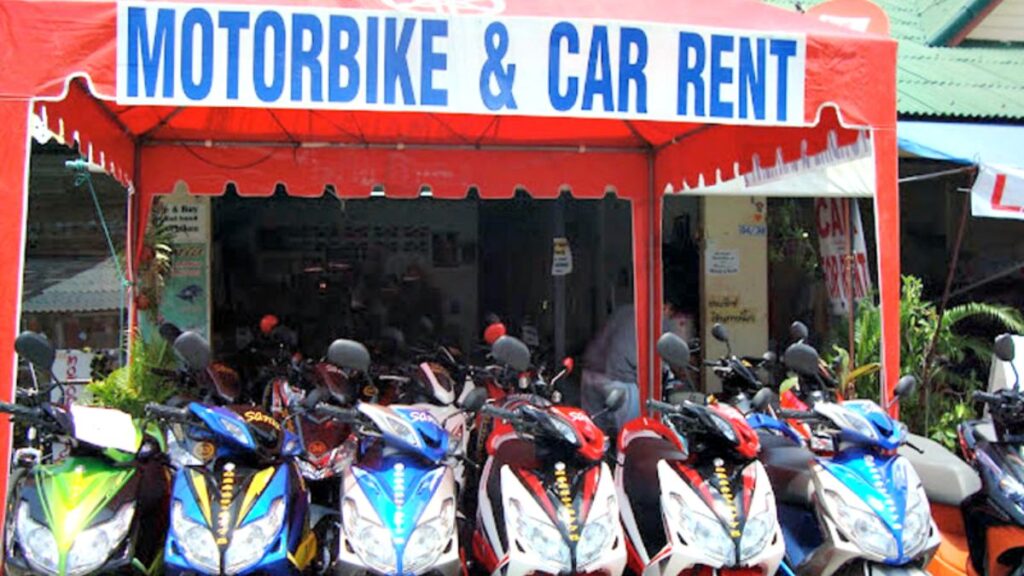Car and motorbike rentals, Thailand scams