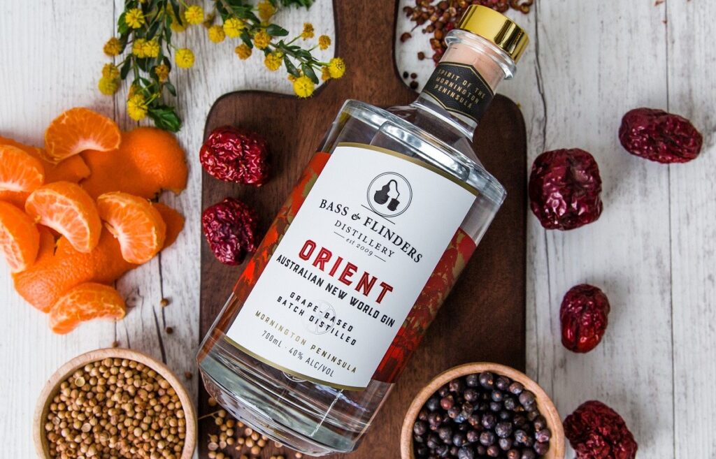 Bass & Flinders Maritime Gin. Image courtesy of Bass & Flinders Distillery Orient Gin