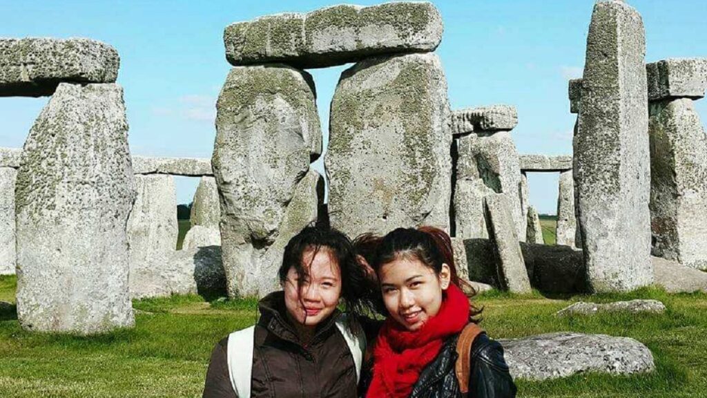 Kristen at Stonehenge on one of her many trips