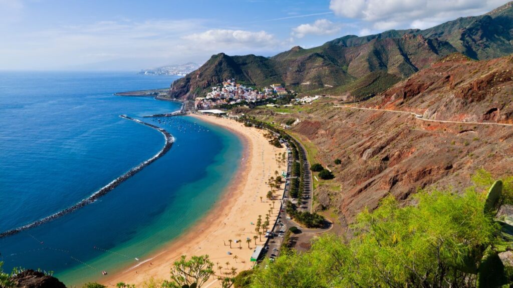 Tenerife, Spain is one the best places to go in March for the sunset on the beach