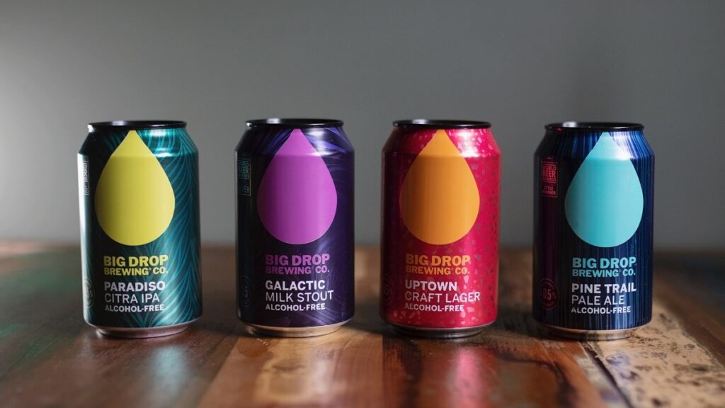 Big Drop Brewing has a wide range of low/non-alcoholic beers.