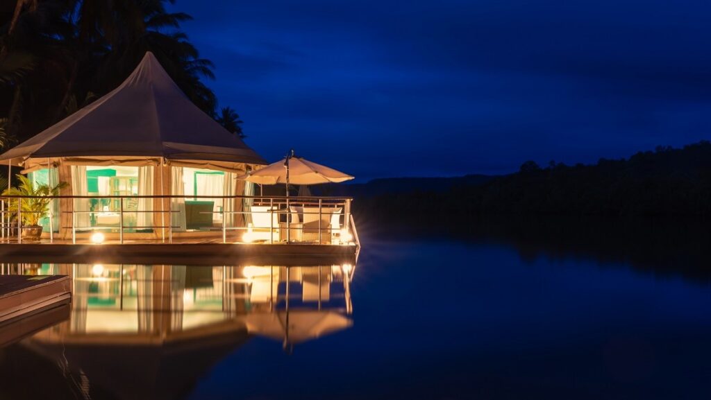 Unmatched views when glamping at 4 Rivers Floating Lodge