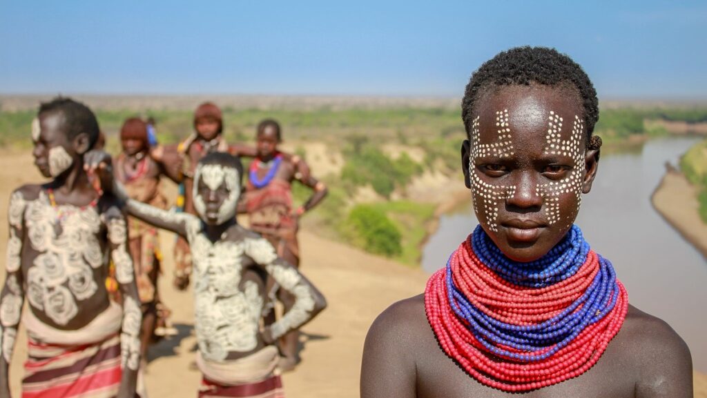 The Omo River in Ethopia is one of most unique overseas travel adventure destinations in the world