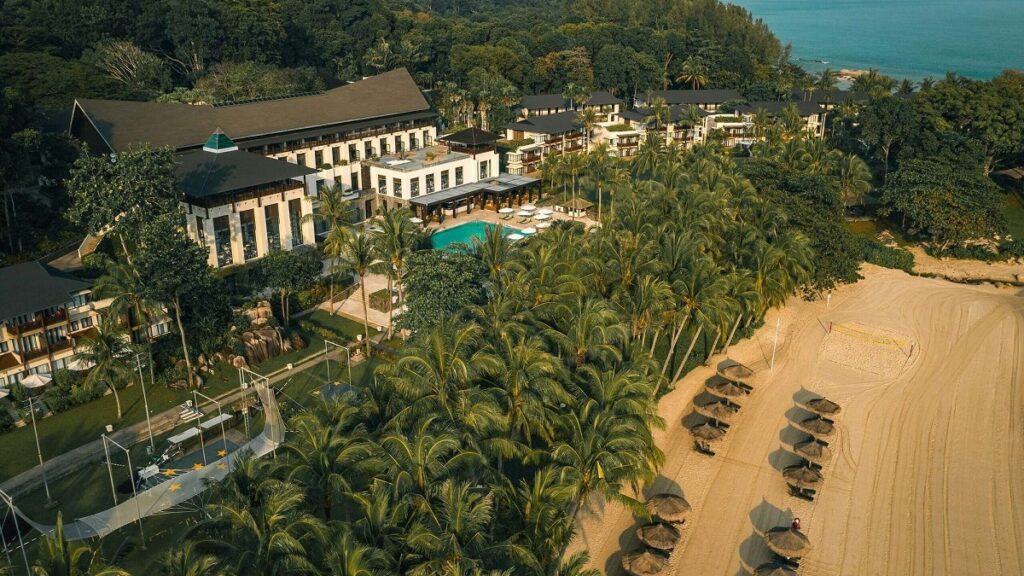 Aerial view of club med bintan