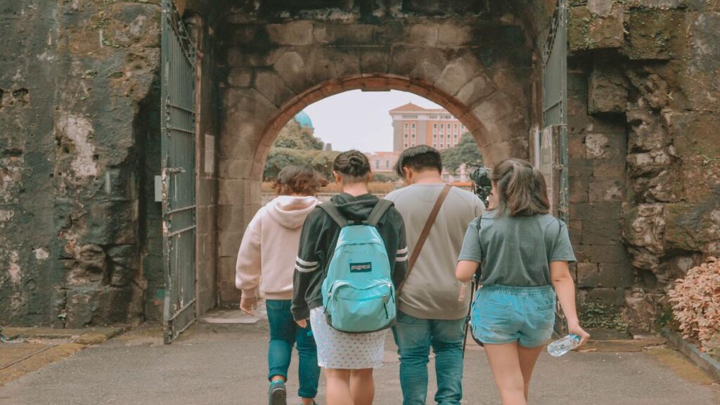 The walled city of Intramuros in Manila