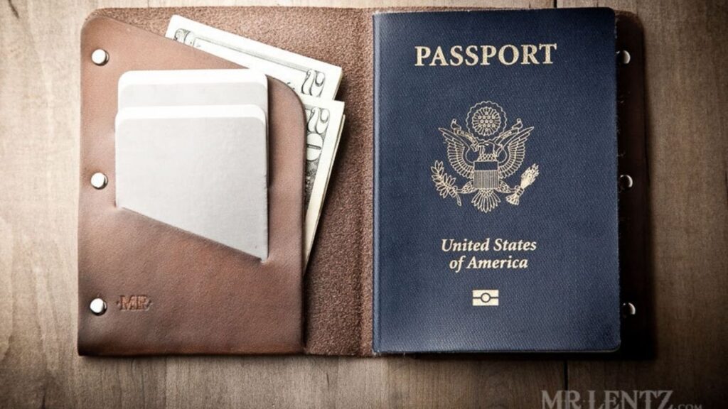 Travel wallet passport, Lentz Slim Passport Wallet
