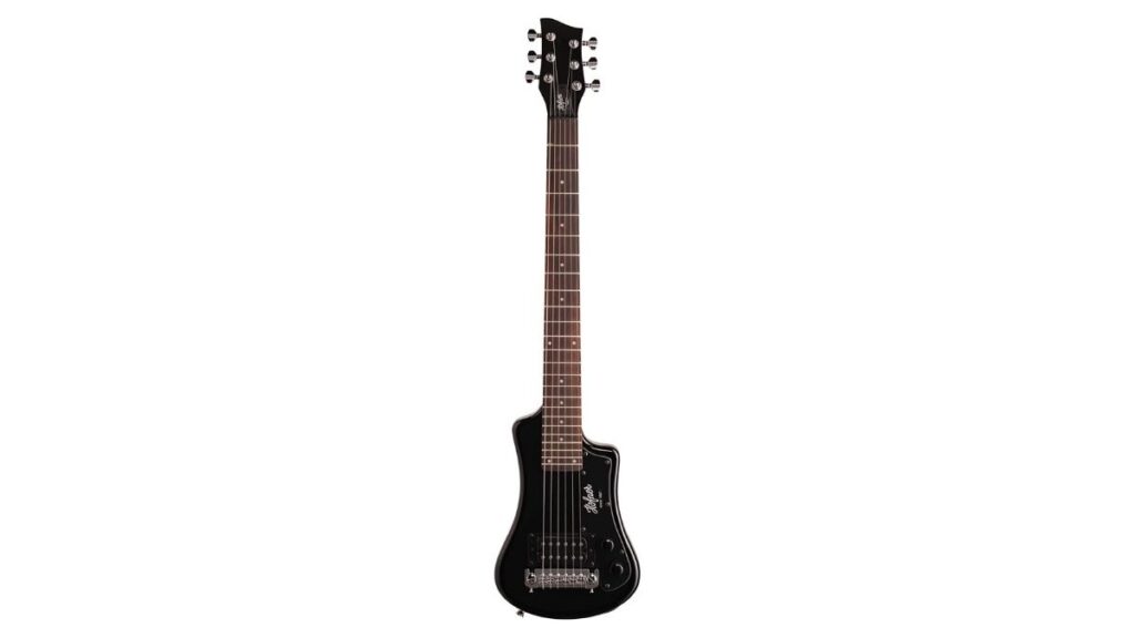 As far as a travel electric guitar goes, you cannot beat the Hofner short travel guitar