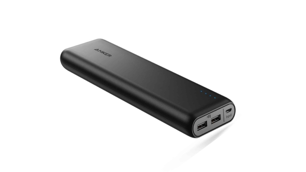 The Anker powercore 20100 portable charger is an awesome Christmas travel gift 