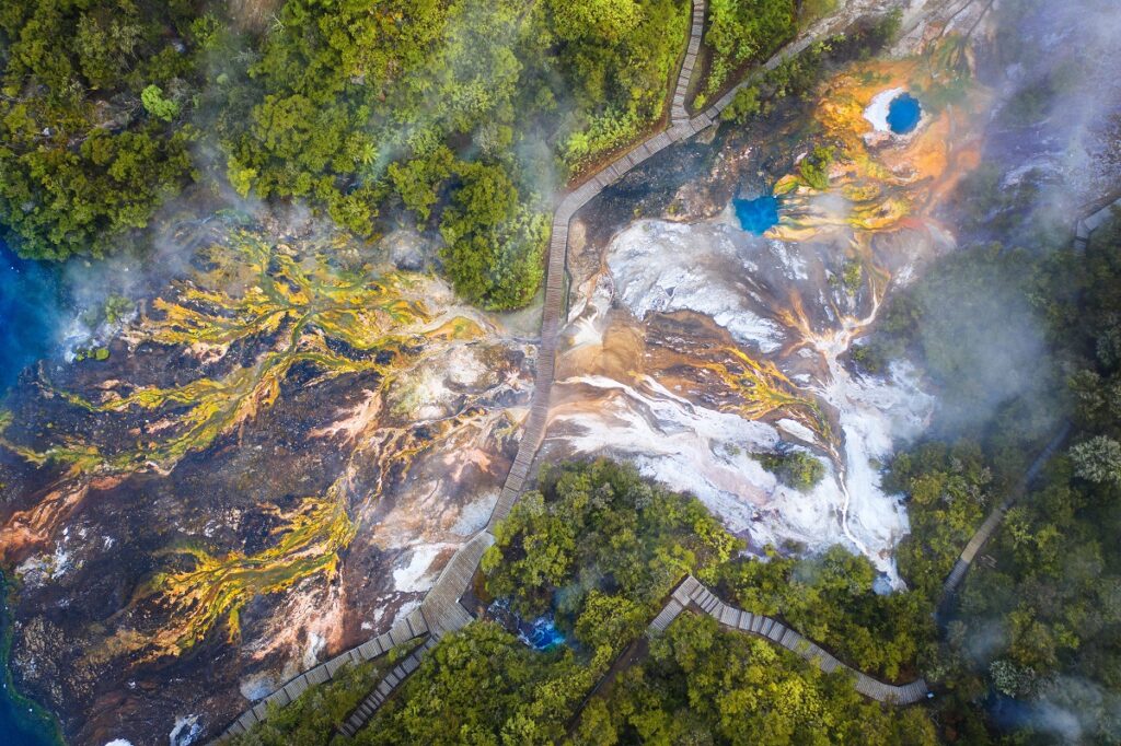 Orakei Korako Geothermal Park Rotorua by Navaneeth Unnikrishnan New Zealand