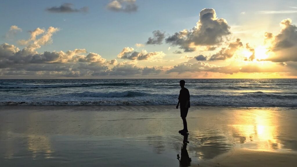 Karon beach at Sunset - where to stay in Phuket