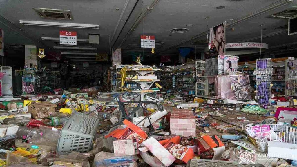 Scary abandoned places - Fukushima supermarket