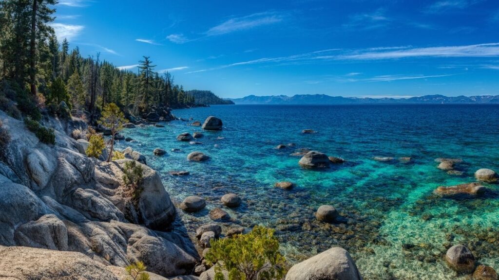 Best places to visit in USA by month - Lake Tahoe