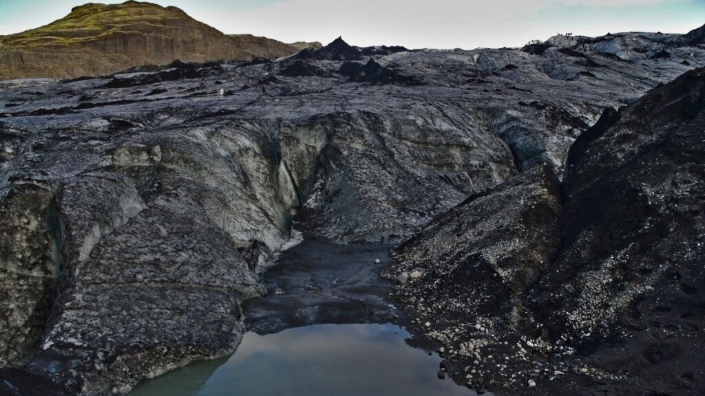 Eyjafjallajökull - ash covered - Scott Dunn