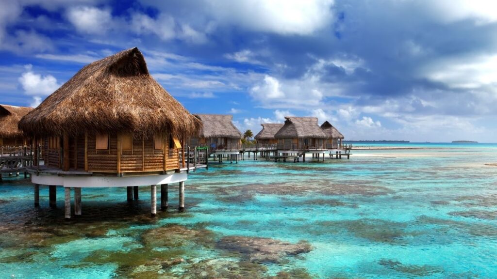 The Maldives - overwater hotel