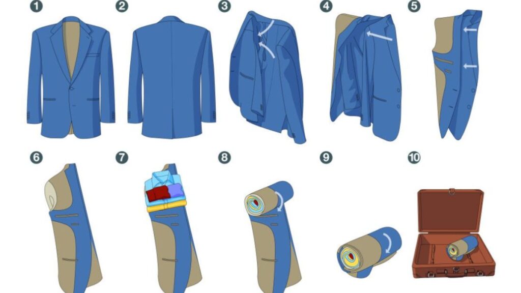 fold sports coat for travel