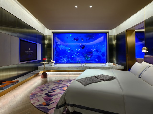 Best underwater hotel in Shanghai, located at Intercontinental Shanghai 
