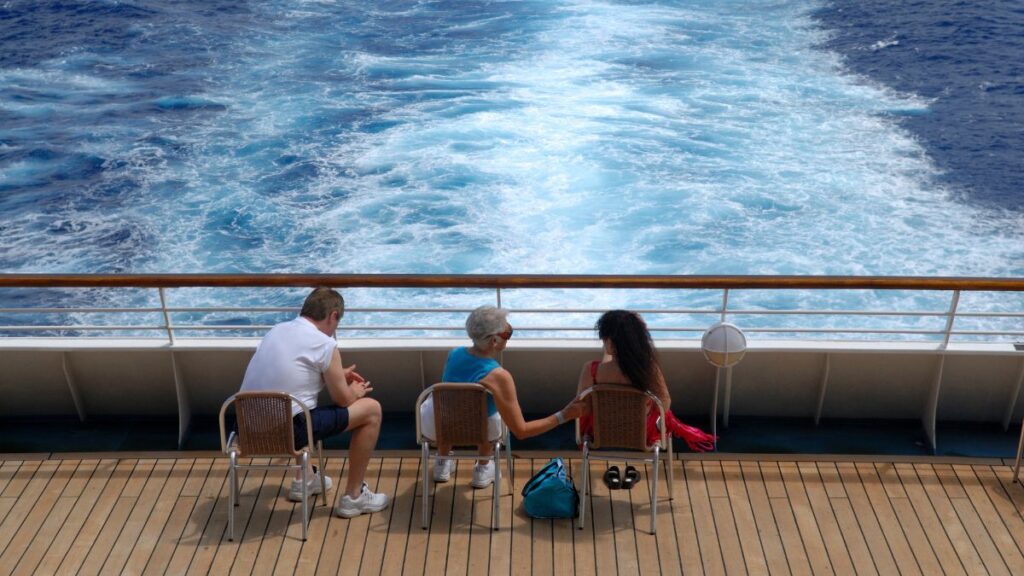 Relaxing on the deck on your cruise holiday