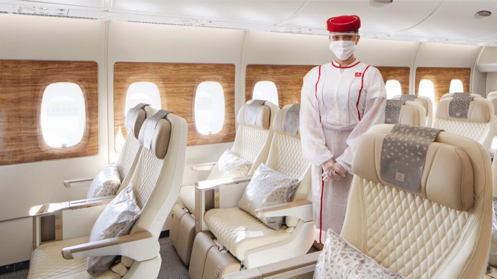 The Emirates Airbus A380 premium economy