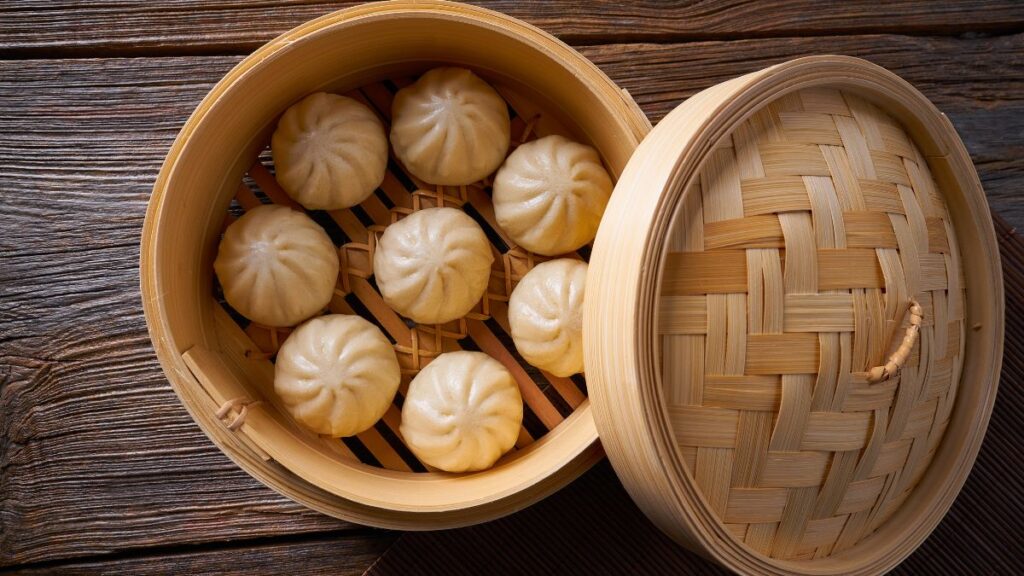 Where would we be without steamed dumplings using a bamboo steamer