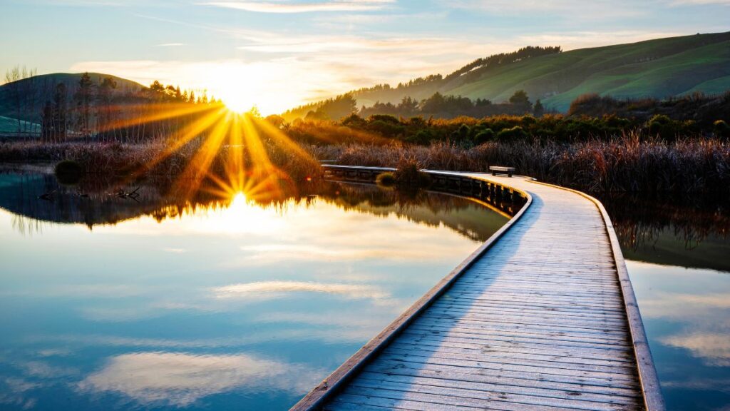 Hawke's Bay at dawn offers some of the best cycling in New Zealand